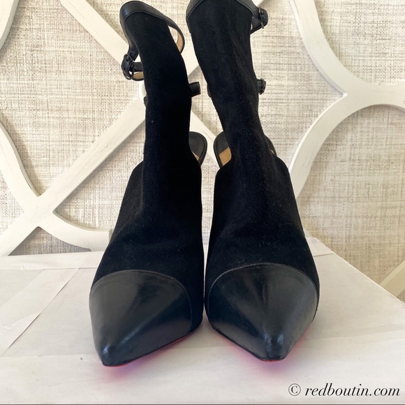 ❣️SOLD Louboutin Lynn 120 backless ankle boots - Picture 3 of 8